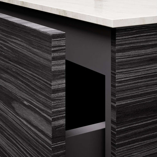 Aurora – Corian® Basin Unit with 2 Drawers and 2 Side Shelves - ROVALUX