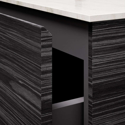 Aurora – Corian® Basin Unit with 2 Drawers and 2 Side Shelves - ROVALUX