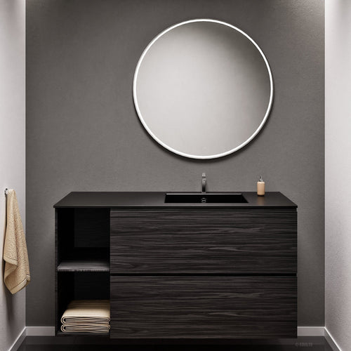 Aurora – Corian® Basin Unit with 2 Drawers and 2 Side Shelves - ROVALUX