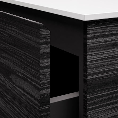 Aurora – Corian® Basin Unit with 2 Drawers and 2 Side Shelves - ROVALUX