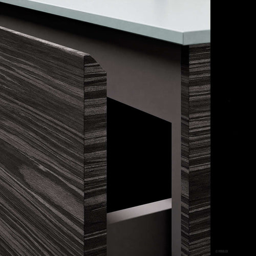 Aurora – Corian® Basin Unit with 2 Drawers and 2 Side Shelves - ROVALUX