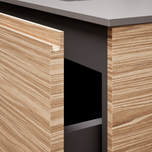 Aurora – Corian® Basin Unit with 2 Drawers and 2 Side Shelves - ROVALUX