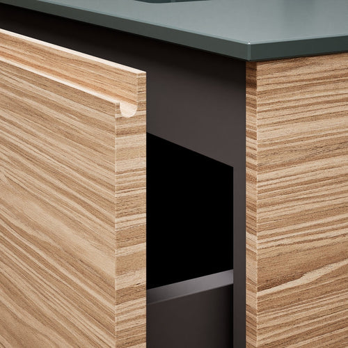 Aurora – Corian® Basin Unit with 2 Drawers and 2 Side Shelves - ROVALUX