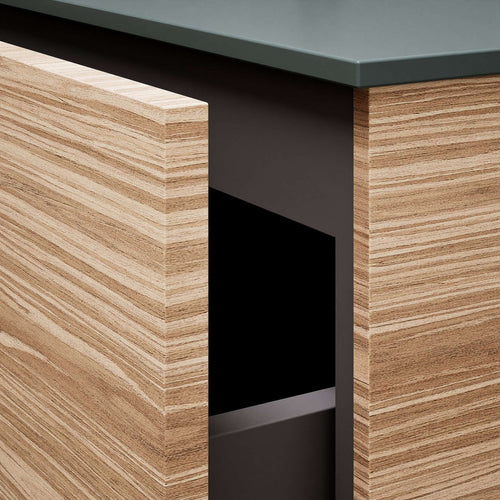 Aurora – Corian® Basin Unit with 2 Drawers and 2 Side Shelves - ROVALUX
