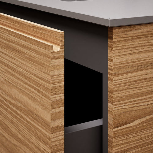 Aurora – Corian® Basin Unit with 2 Drawers and 2 Side Shelves - ROVALUX