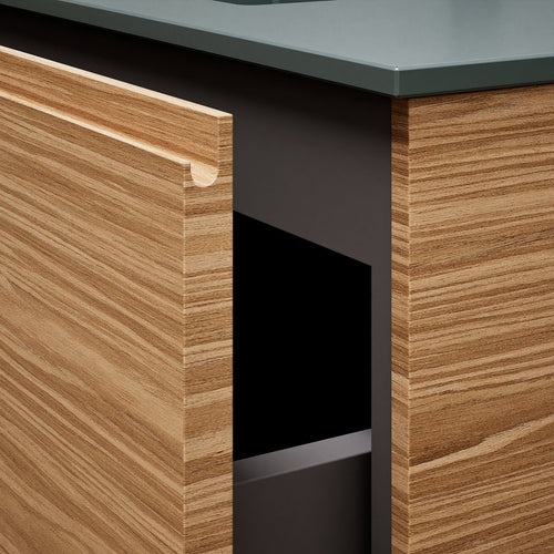 Aurora – Corian® Basin Unit with 2 Drawers and 2 Side Shelves - ROVALUX