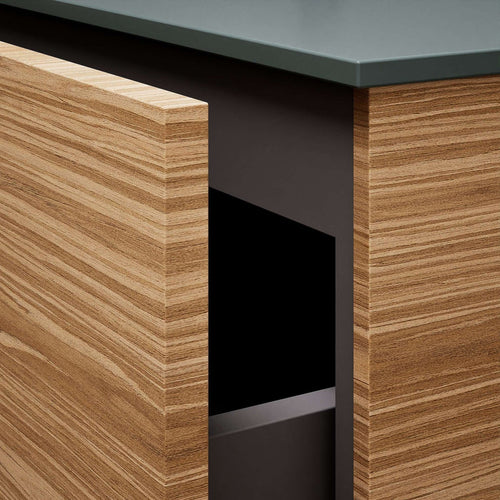 Aurora – Corian® Basin Unit with 2 Drawers and 2 Side Shelves - ROVALUX