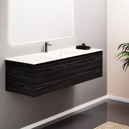 Aurora Frame – Corian® Basin with 1 Drawer Vanity - ROVALUX