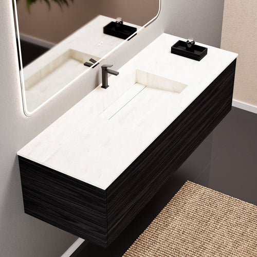 Aurora Frame – Corian® Basin with 1 Drawer Vanity - ROVALUX