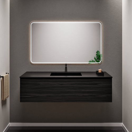 Aurora Frame – Corian® Basin with 1 Drawer Vanity - ROVALUX