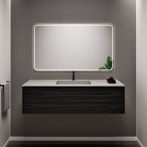 Aurora Frame – Corian® Basin with 1 Drawer Vanity - ROVALUX