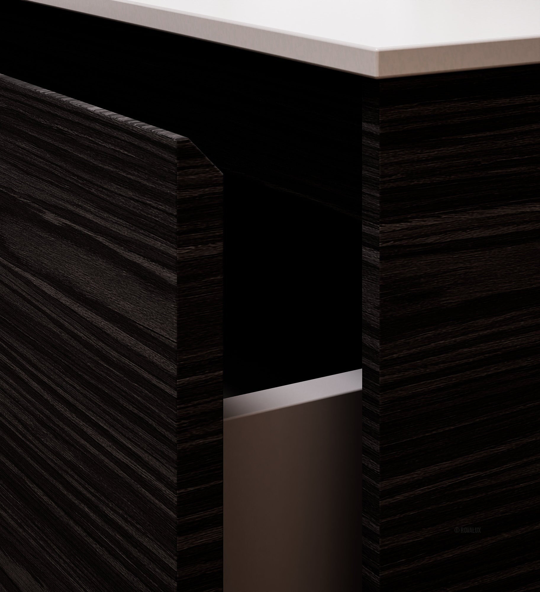 Aurora Frame – Corian® Basin with 1 Drawer Vanity - ROVALUX