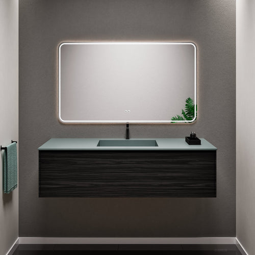 Aurora Frame – Corian® Basin with 1 Drawer Vanity - ROVALUX