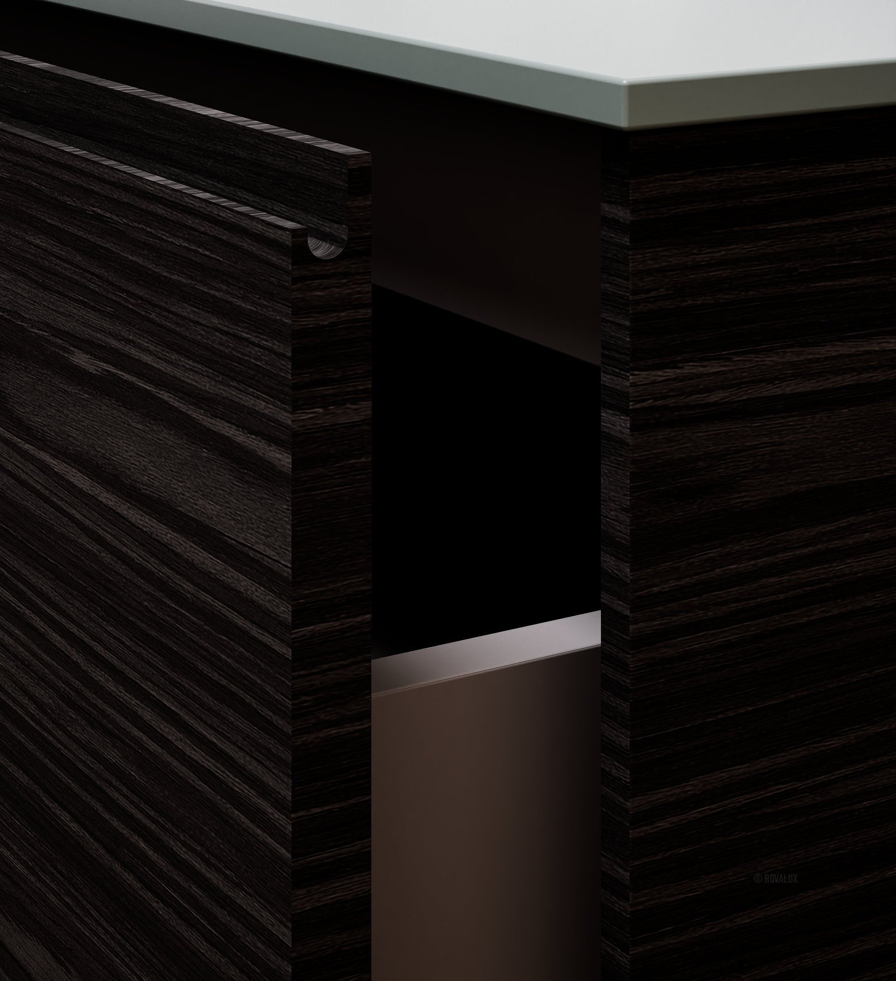 Aurora Frame – Corian® Basin with 1 Drawer Vanity - ROVALUX