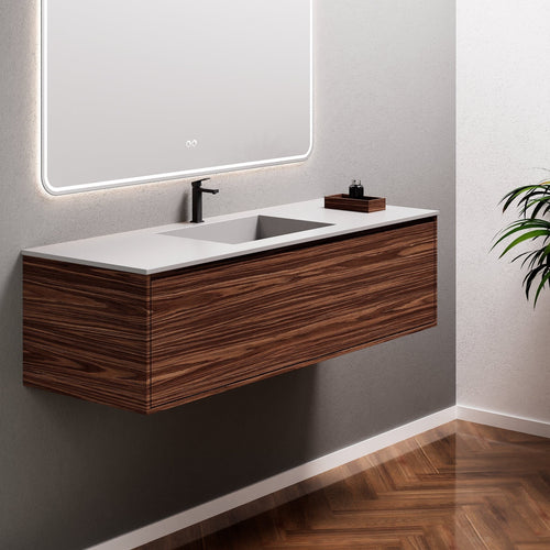 Aurora Frame – Corian® Basin with 1 Drawer Vanity - ROVALUX