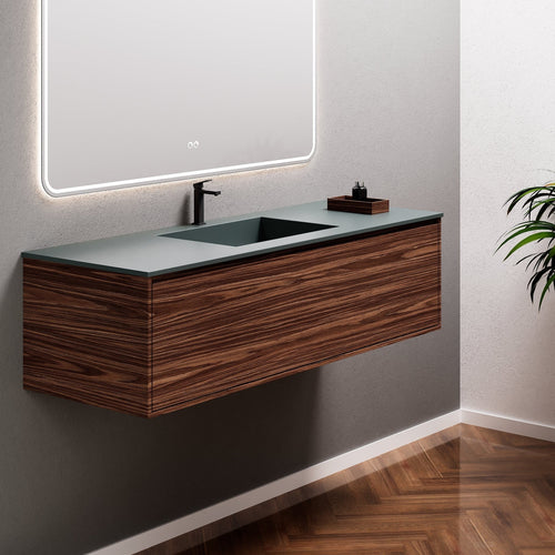 Aurora Frame – Corian® Basin with 1 Drawer Vanity - ROVALUX