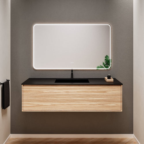 Aurora Frame – Corian® Basin with 1 Drawer Vanity - ROVALUX