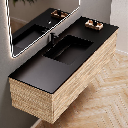 Aurora Frame – Corian® Basin with 1 Drawer Vanity - ROVALUX