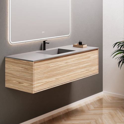 Aurora Frame – Corian® Basin with 1 Drawer Vanity - ROVALUX