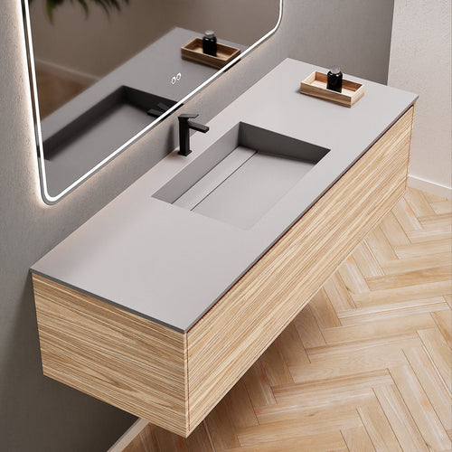Aurora Frame – Corian® Basin with 1 Drawer Vanity - ROVALUX
