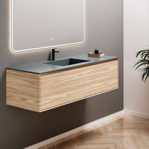 Aurora Frame – Corian® Basin with 1 Drawer Vanity - ROVALUX