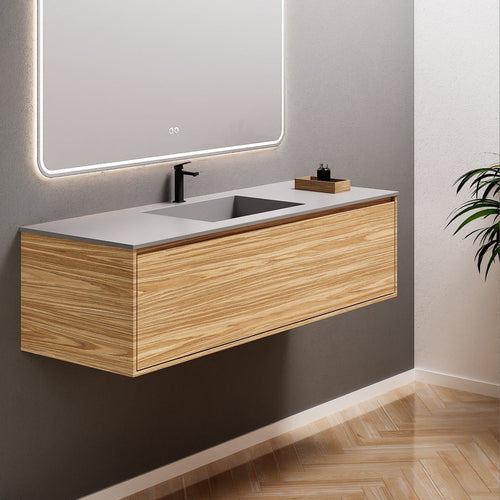Aurora Frame – Corian® Basin with 1 Drawer Vanity - ROVALUX