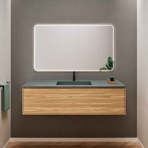 Aurora Frame – Corian® Basin with 1 Drawer Vanity - ROVALUX