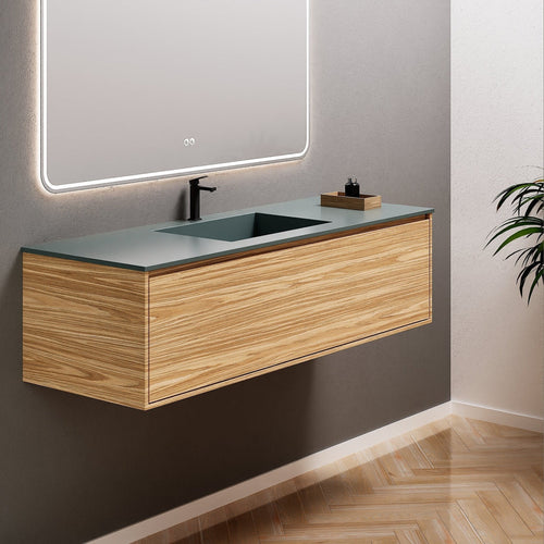 Aurora Frame – Corian® Basin with 1 Drawer Vanity - ROVALUX