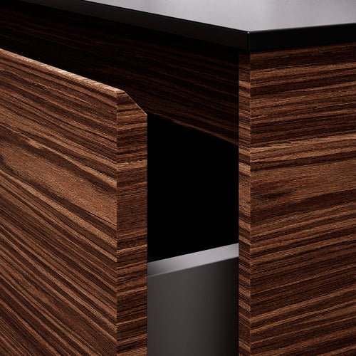 Aurora Frame – Corian® Basin with 1 Drawer and Bottom Shelf - ROVALUX