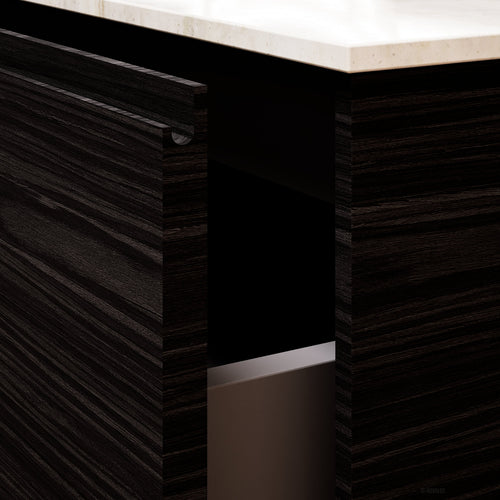 Aurora Frame – Corian® Basin with 1 Drawer and Side Shelf - ROVALUX