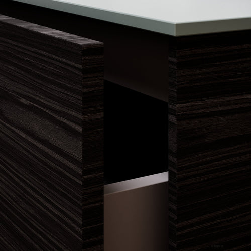 Aurora Frame – Corian® Basin with 1 Drawer and Side Shelf - ROVALUX