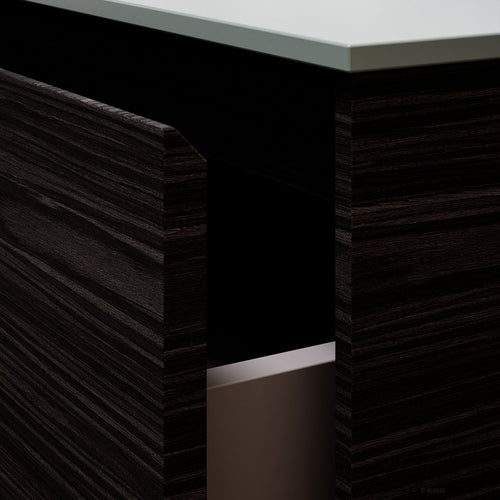 Aurora Frame – Corian® Basin with 1 Drawer and Side Shelf - ROVALUX