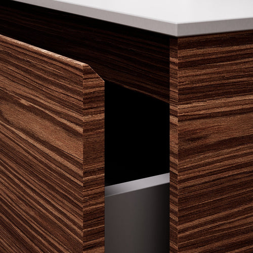 Aurora Frame – Corian® Basin with 1 Drawer and Side Shelf - ROVALUX