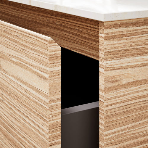 Aurora Frame – Corian® Basin with 1 Drawer and Side Shelf - ROVALUX