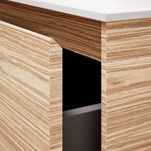 Aurora Frame – Corian® Basin with 1 Drawer and Side Shelf - ROVALUX