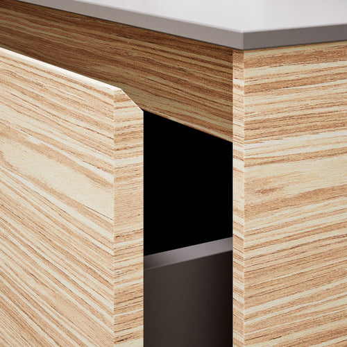 Aurora Frame – Corian® Basin with 1 Drawer and Side Shelf - ROVALUX