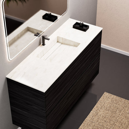 Aurora Frame – Corian® Basin with 2 Stacked Drawers - ROVALUX