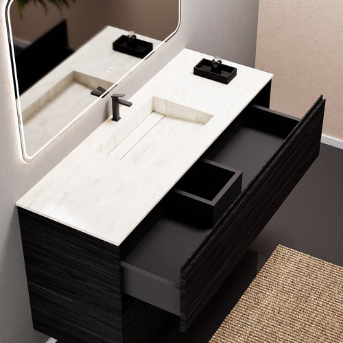 Aurora Frame – Corian® Basin with 2 Stacked Drawers - ROVALUX