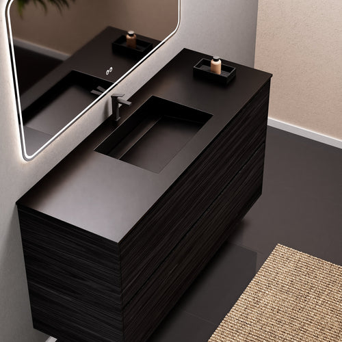 Aurora Frame – Corian® Basin with 2 Stacked Drawers - ROVALUX