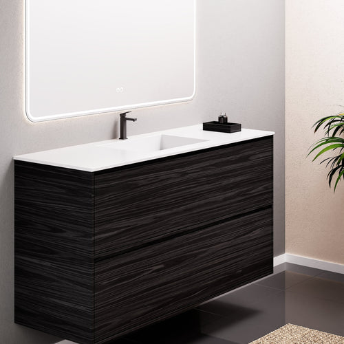 Aurora Frame – Corian® Basin with 2 Stacked Drawers - ROVALUX