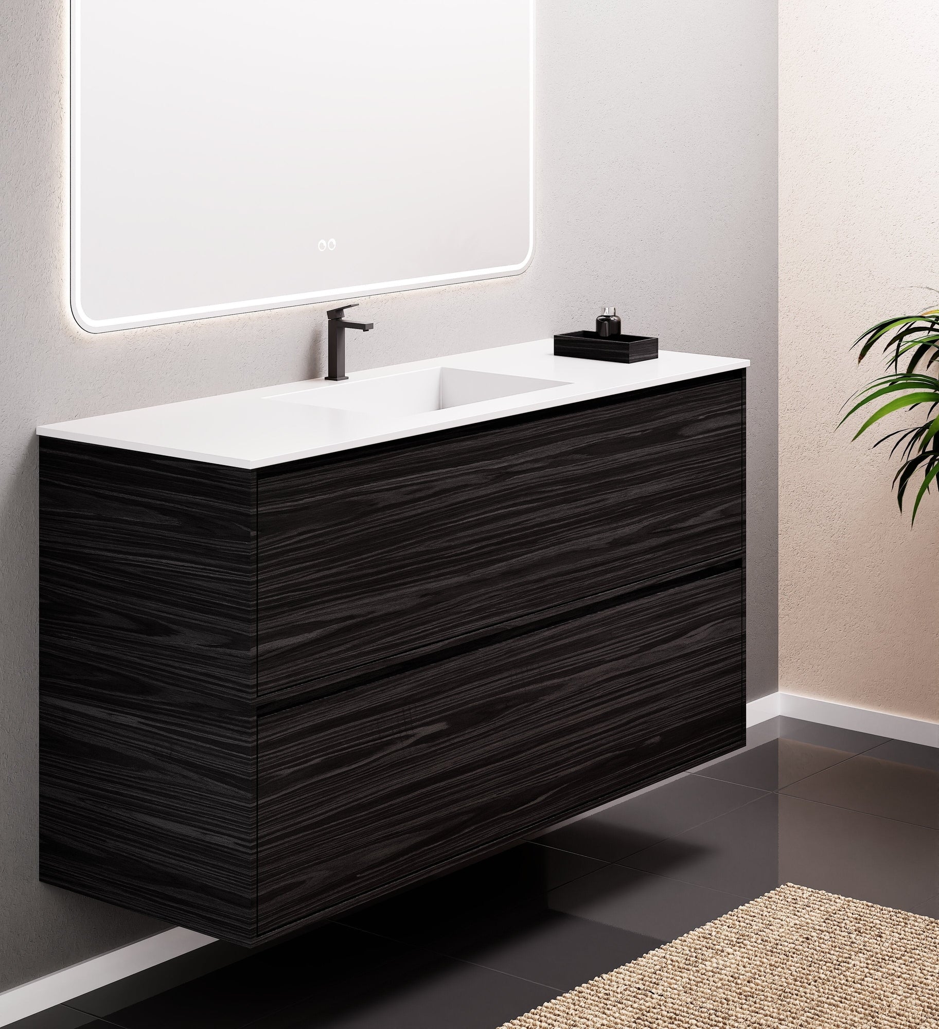 Aurora Frame – Corian® Basin with 2 Stacked Drawers - ROVALUX