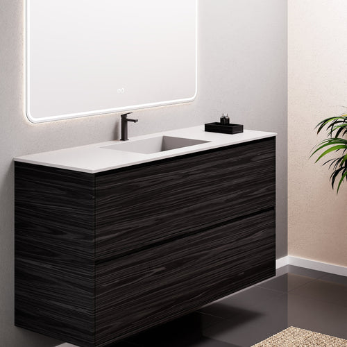 Aurora Frame – Corian® Basin with 2 Stacked Drawers - ROVALUX