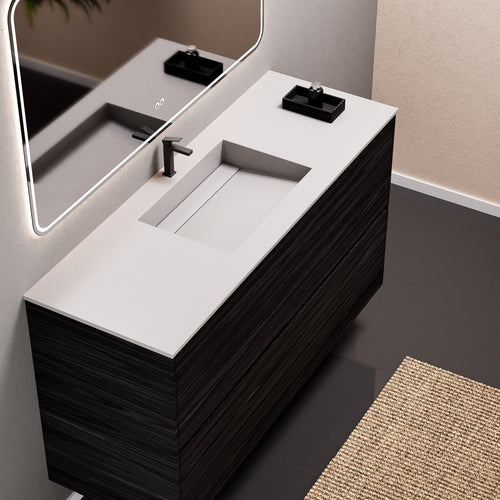 Aurora Frame – Corian® Basin with 2 Stacked Drawers - ROVALUX
