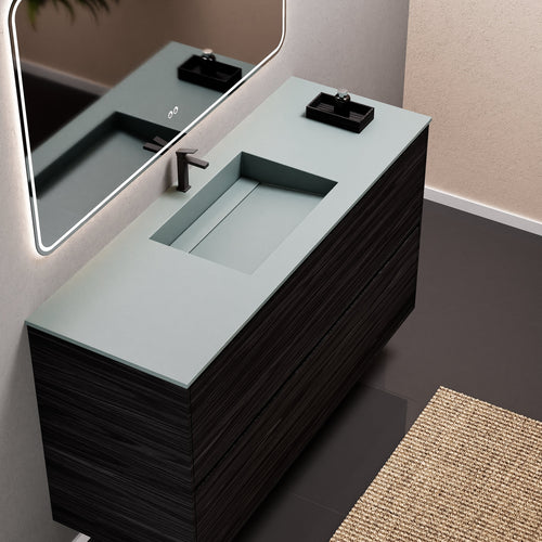 Aurora Frame – Corian® Basin with 2 Stacked Drawers - ROVALUX