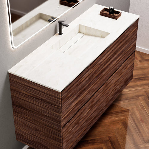 Aurora Frame – Corian® Basin with 2 Stacked Drawers - ROVALUX