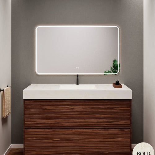 Aurora Frame – Corian® Basin with 2 Stacked Drawers - ROVALUX