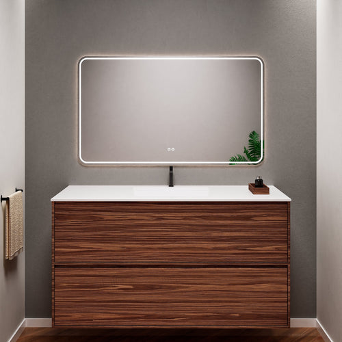 Aurora Frame – Corian® Basin with 2 Stacked Drawers - ROVALUX