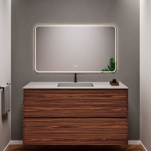Aurora Frame – Corian® Basin with 2 Stacked Drawers - ROVALUX
