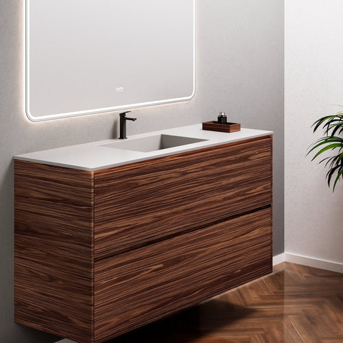 Aurora Frame – Corian® Basin with 2 Stacked Drawers - ROVALUX