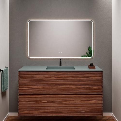 Aurora Frame – Corian® Basin with 2 Stacked Drawers - ROVALUX